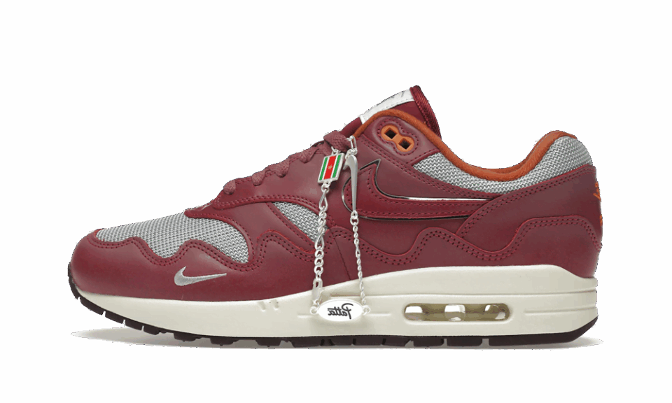 Air Max 1 Patta Waves Rush Maroon