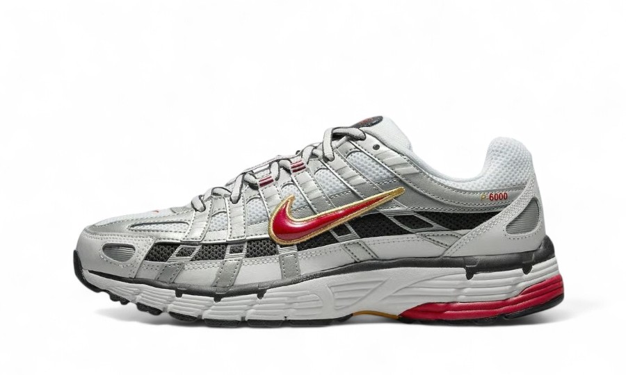 P-6000 METALLIC SILVER/WHITE-UNIVERSITY RED